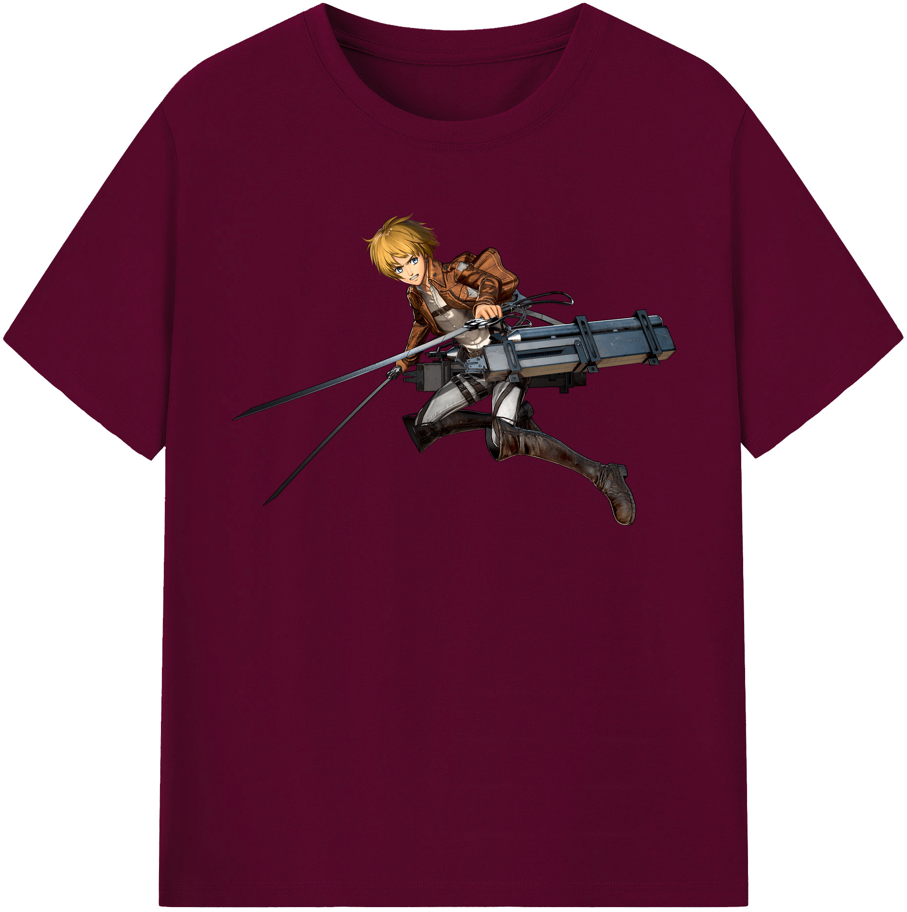（画像用） 進撃の巨人 アルミン·アルレルト Attack on Titan Armin Arlert レディースカジュアルプリントTシャツ（綿100％）